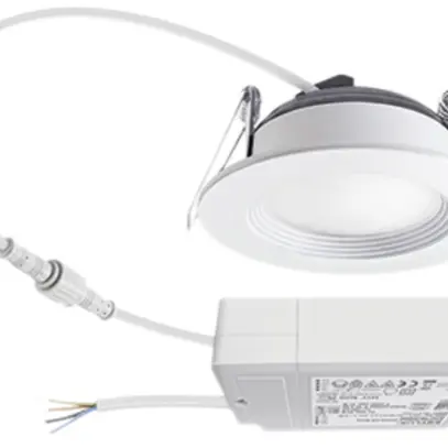 Downlight LED ESYLUX ELSA-2 Ø98 DALI 5W 3000K, 500lm, blanc 