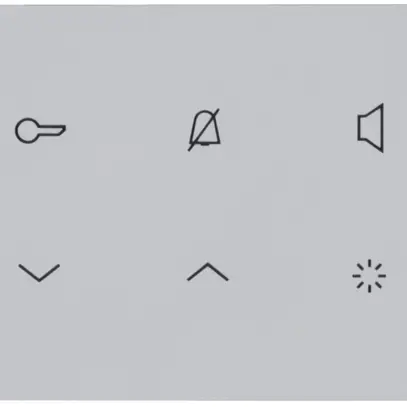 Postazione audio interna AP Hager elcom.touch 2-fili, grigio chiaro 