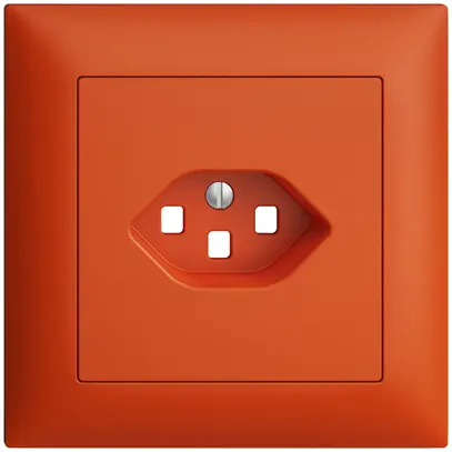 UP-Frontset EDIZIOdue orange 88×88mm 1×T23 