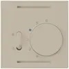 Plaque frontale Hager kallysto, pour thermostat avec interrupteur, beige 