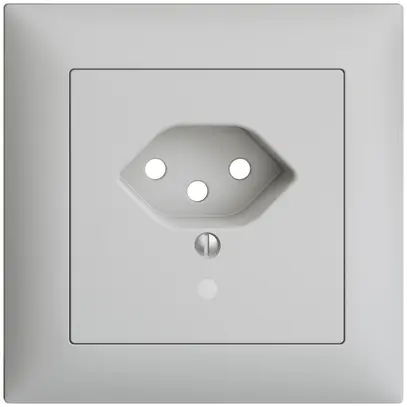 Kit frontale INC EDIZIOdue grigio chiaro 88×88mm T13 con lente 