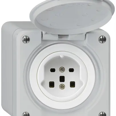 Presa AP robusto tipo 25 grigio 