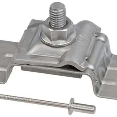 Raccordement pour tôle AFlury AV 8 avec serre-fil, acier inoxydable A2 