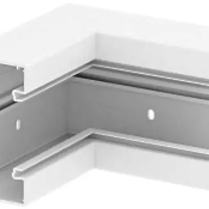 Angolo interno Bettermann GKH 70×130mm senza alogeni bianco puro 