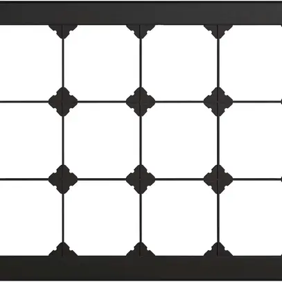 Intestazione INC EDIZIO.liv SNAPFIX® 3×4 per combinazioni a libera scelta nero 