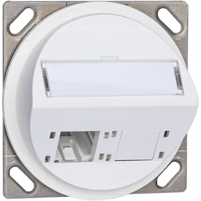 EB-Montageset R&M Schrägauslass 2×Kat.6A, weiss 