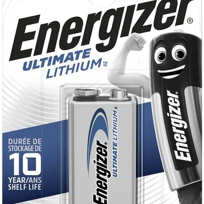 Pila Energizer Ultimate litio 9V, L522, blister a 1 pezzo 