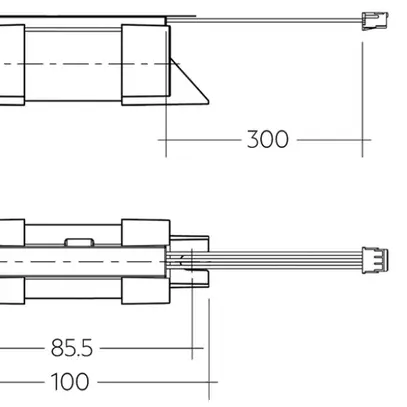 Accu per alta temperatura Tridonic LiFePO4 4A, 7.2Ah, con spina piatta 