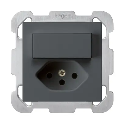 Combinaison ENC 3/1P+T13 anthracite kallysto avec plaque de fixation 