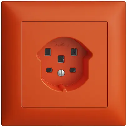 Presa INC EDIZIOdue T25 16A arancione, con morsetti innest. 