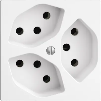 UP-Steckdose EDIZIOdue 3×T13 weiss 