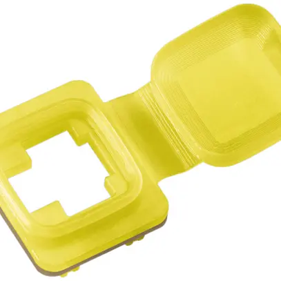 Capuchon Splash, antipoussière et codage couleur, jaune, IP54 