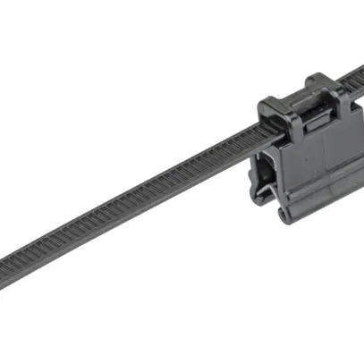 Clip di bordo PAN c.fascetta PLT2S-300 fissaggio bordo 0.7…3mm a piombo 100 pz 