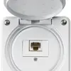 Scatola di raccordo INC robusto IP55 bianco 1×RJ45/u 