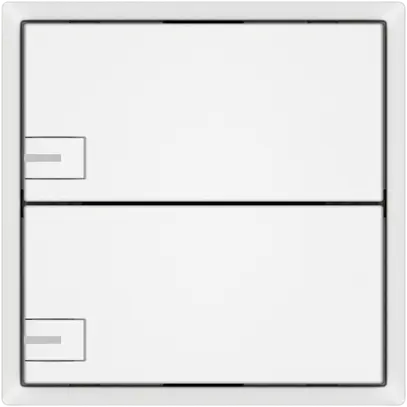 Pulsante KNX RGB EDIZIO.liv SNAPFIX® sensore temp.RGB-LED 2× com.1T bi 