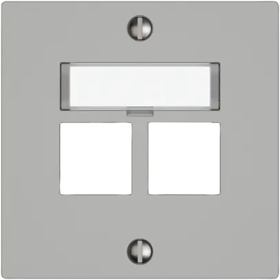 Kit de montage EDIZIO.liv EASYNET S-One SNAPFIX® droit 2×RJ45 grc 