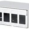 Boîtier AP Dätwyler Keystone 6 ports, en métal blanc 