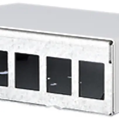 Scatola AP Dätwyler Keystone 6 porte, in metallo bianco 