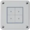 Pulsante per tapparelle INC robusto IP55 grigio con 4 tasti di comando 