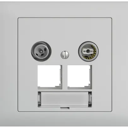 Prise multimédia INC EDIZIOdue BKE EASYNET 4dB, p.2×RJ45 S-One, gris clair 