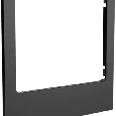 Cadre design audio Hager elcom.touch/elcom.fon carré noir 