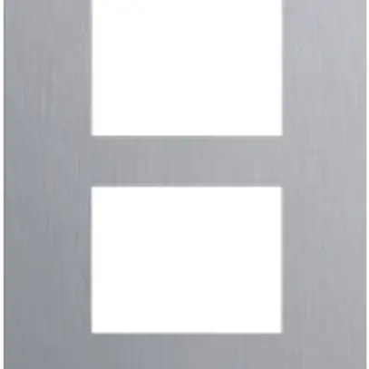 Cadre de recouvrement audio ABB-Welcome, pour 1/4 (4 modules), ac-fin brossé 