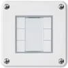 UP-Taster robusto C KNX 6× s/e-link weiss 