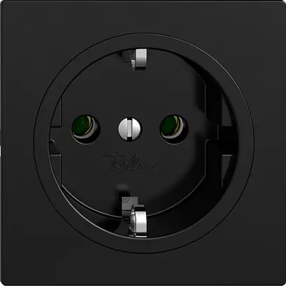 Prise SCHUKO EDIZIOdue F, 16A, 250VAC, L+N+PE noir 