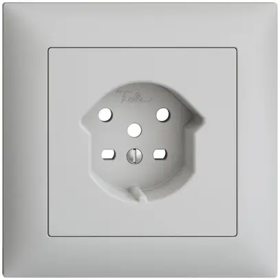 Kit frontal ENC EDIZIOdue gris clair 88×88mm 1×T15 