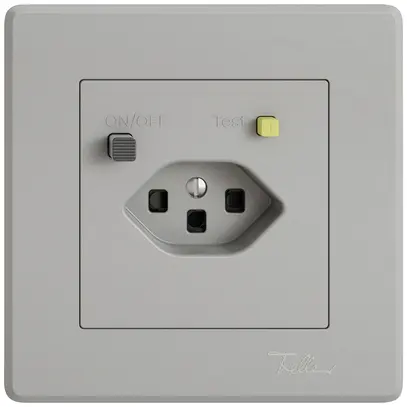 Presa FI INC EDIZIO.liv  1×T23 con shutter grc 