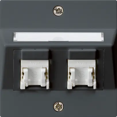 Kit de montage ENC kallysto A cat.5e 2RJ45/u anthracite 