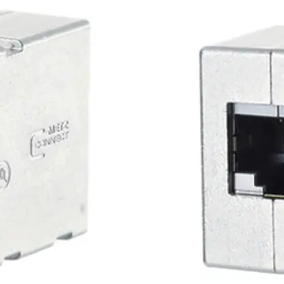 Passe-câble pour armoire M12-X/RJ45 cat.6A blindé 