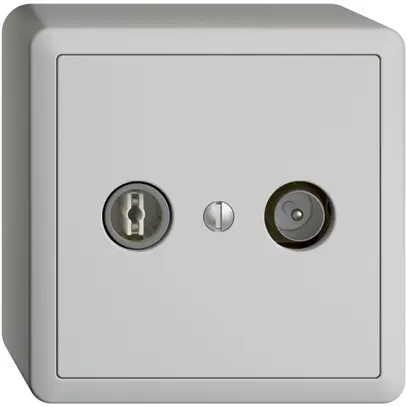 Presa TV-R AP EDIZIOdue 11dB grigio chiaro a banda larga 5…2000MHz, FX54 