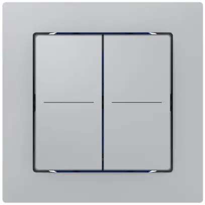 Senseur poussoir ABB Sidus KNX Basic type-E, 2/4, aluminium 