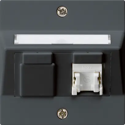 Kit di montaggio INC kallysto A cat.5e 1RJ45/u antracite 