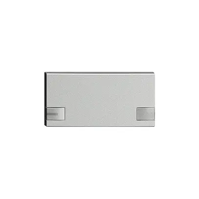 Touche 1/2 KNX/électron.a.LED EDIZIOdue commande à 2-touches silver 