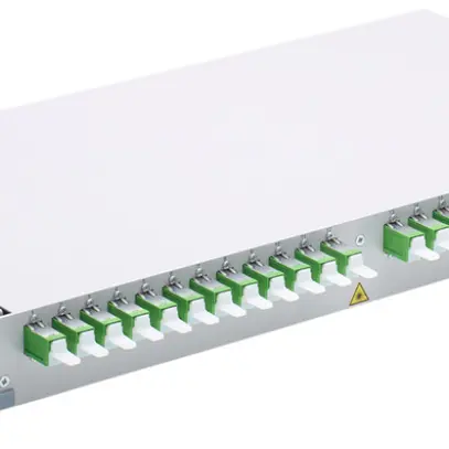 Panneau 19" FO FiberRack2 1UH 12×E-2000 Singlemode 