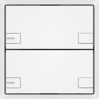 Pulsante universale EDIZIO.liv UNI SNAPFIX® c.LED RGB 2× com.2T bi 