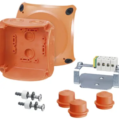 Boîte de dérivation AP Hensel 5 pôles 1.5…2.5mm² orange 