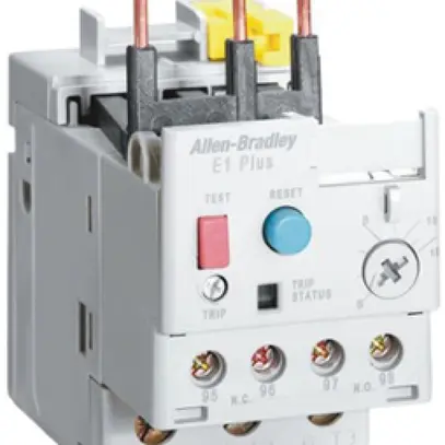 Relais thermique AB 193-T1AB75 (5.5…7.5A), 3L, bouton reset/test 