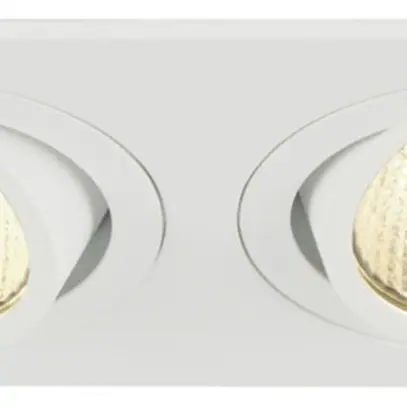 Downlight LED INS NEW TRIA, 2×6W 1200lm 3000K 38° quadrato IP20 bianco opaco 