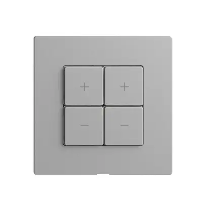 Kit copertura per dimmer 2c/4t Edue Wiser silver 