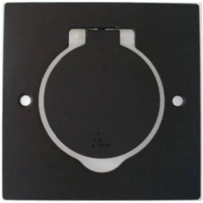 Presa da suolo Arnould ART, quadrato, 1×T13, zama, nero opaco 