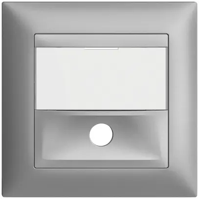 Kit frontale INC EDIZIOdue silver 88×88mm per tasto suoneria 