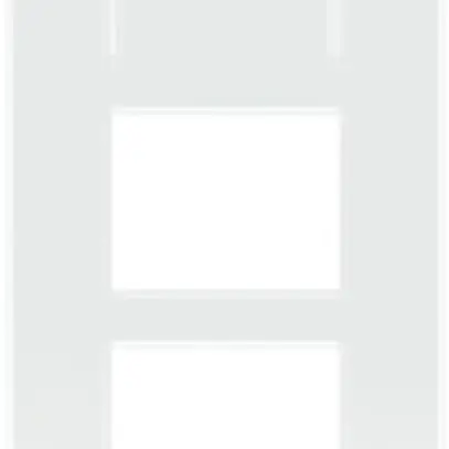 Cadre de recouvrement vidéo ABB-Welcome, pour 1/5 (5 modules), Al blanc 