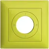 Kit frontal EDIZIOdue 0-1-0-1 88×88mm lemon pour interrupteur à clé 