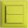 Poussoir ENC KNX 2× EDIZIOdue lemon RGB sans LED 