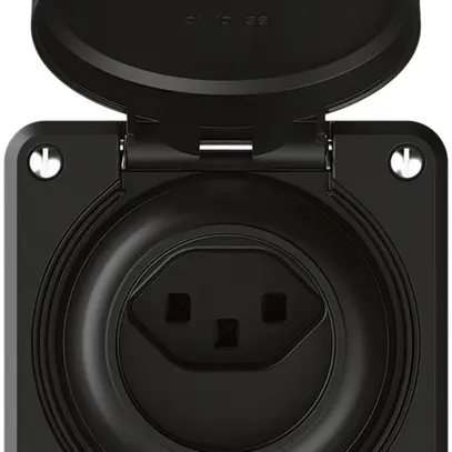 Presa INC robusto 1×tipo 23 IP55 nero 