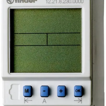 Interruttore orario Finder 12.21 digitale 1C 16A 230VAC 