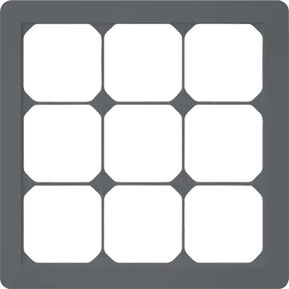 Intestazione INC kallysto.trend 3×3 antracite 